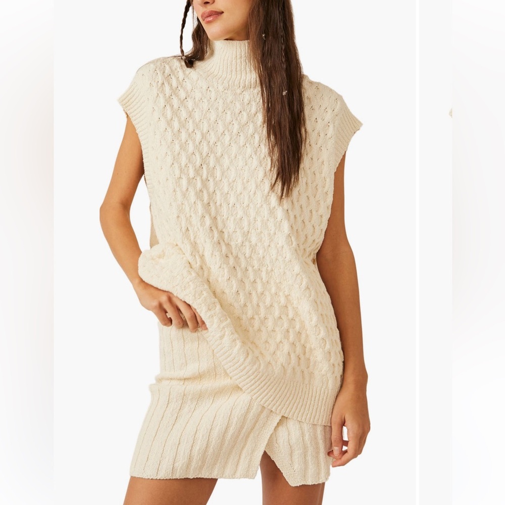 Free People Sweater and Mini Skirt Set